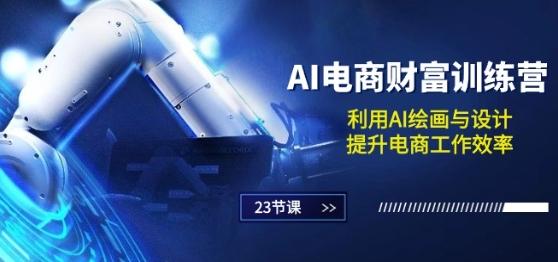 AI电商-财富训练营：利用AI绘画与设计，提升电商工作效率(23节课)-金腾创业