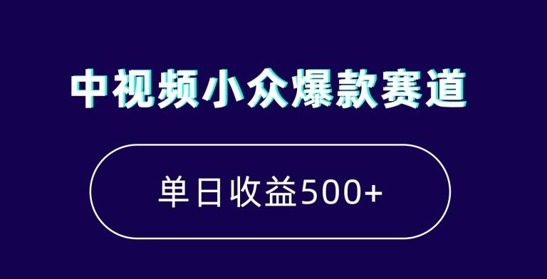 中视频小众爆款赛道，7天涨粉5万+，小白也能无脑操作，轻松月入上万【揭秘】-金腾创业