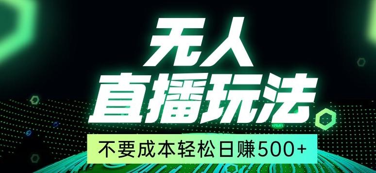 全网首发24年最新无人直播玩法，不需要成本，无需人力，一台电脑24小时为你工作-金腾创业