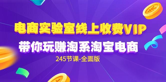 (9859期)电商-实验室 线上收费VIP，带你玩赚淘系淘宝电商(245节课-全面版)-金腾创业