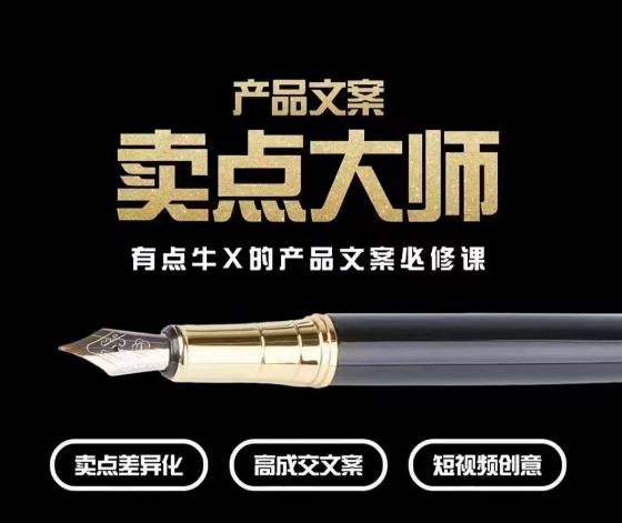 产品文案【卖点大师】高转化电商，有点牛X的产品文案必修课-金腾创业