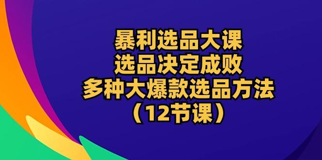 暴利 选品大课：选品决定成败，教你多种大爆款选品方法(12节课-金腾创业