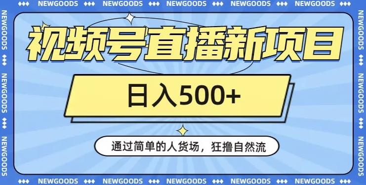 视频号直播新项目，通过简单的人货场，狂撸自然流，日入500+【260G资料】-金腾创业