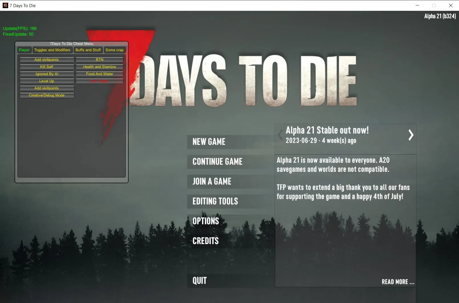7 Days to Die 七日杀多功能修改器 v1.1.3.105 免费版-金腾创业