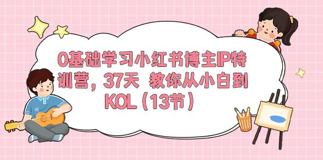0基础学习小红书博主IP特训营，37天 教你从小白到KOL(13节-金腾创业